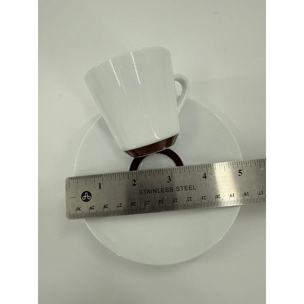 Nespresso Espresso Cups Set of 2 Unisex White Andree Putman Porcelain Coffee Set